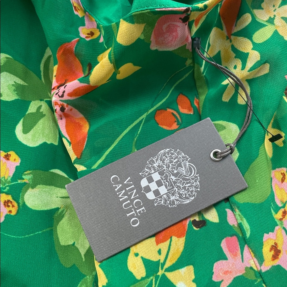 Vince Camuto Green Floral Dress - Picture 8 of 9